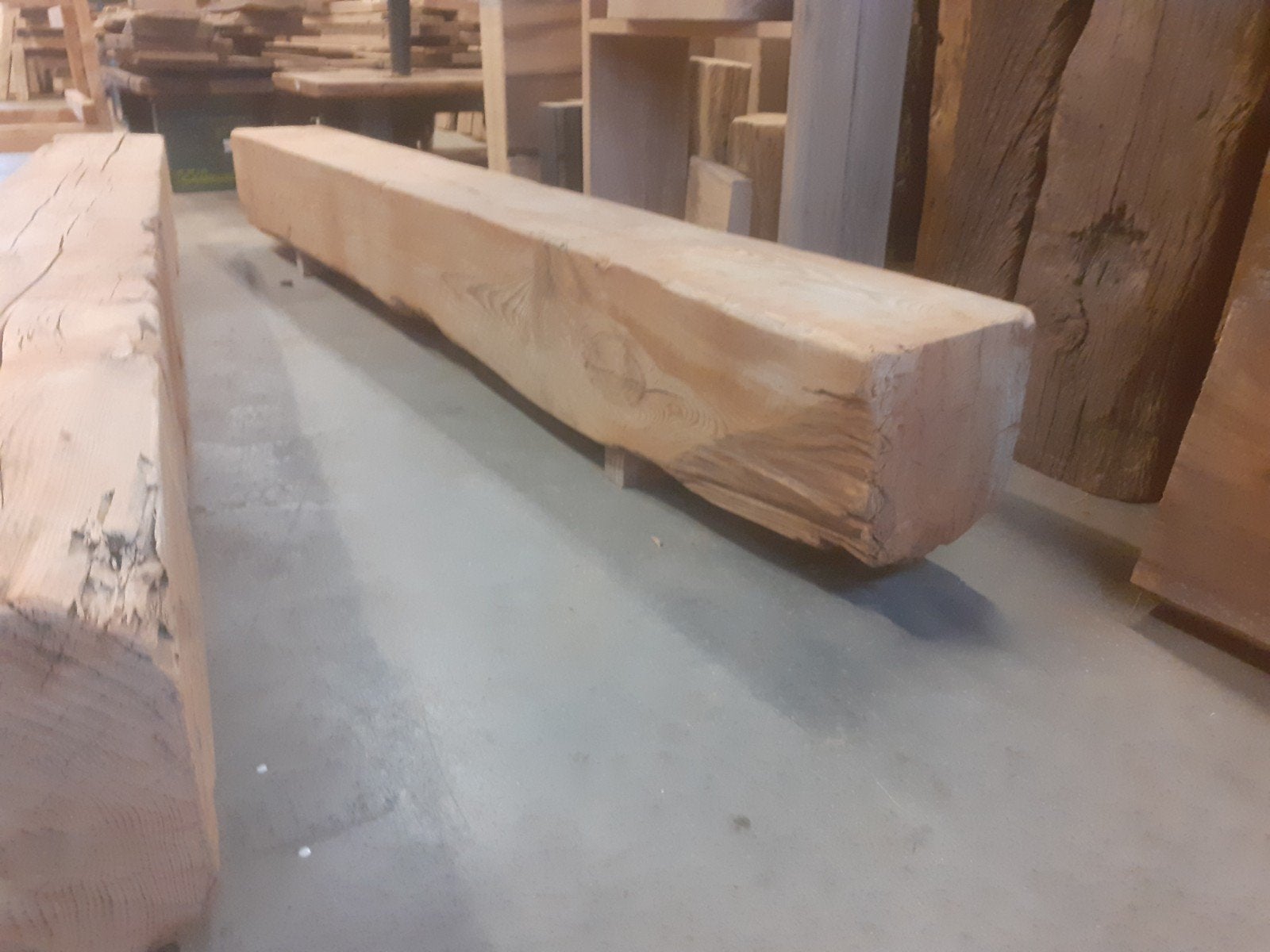Prachtige balken tv-meubels van massief hout, Ophalen, Nieuw, 200 cm of meer, Minder dan 100 cm