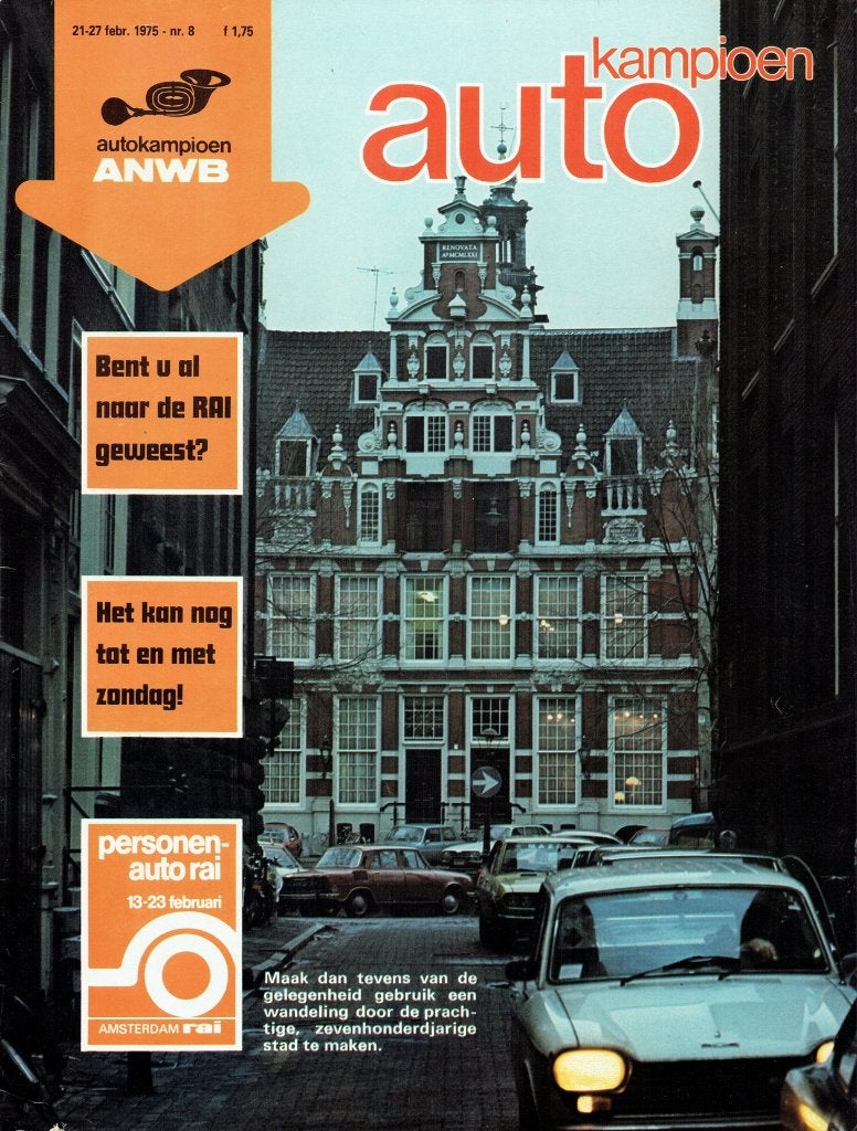 Autokampioen 1975 nr. 8 (o.a. Citroën CX 2000 / Peugeot 504), Boeken, Auto's | Folders en Tijdschriften, Gelezen, Algemeen, Verzenden