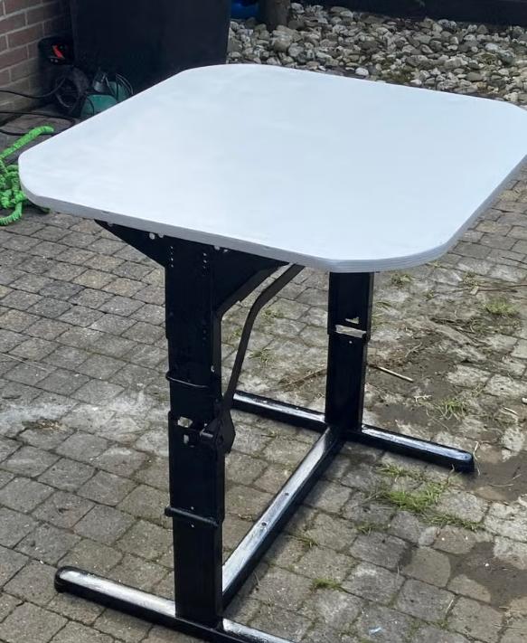 Camper tafel klaptafel onderstel Klappoot tafel poot frame, Caravans en Kamperen, Camper-accessoires, Ophalen of Verzenden, Gebruikt