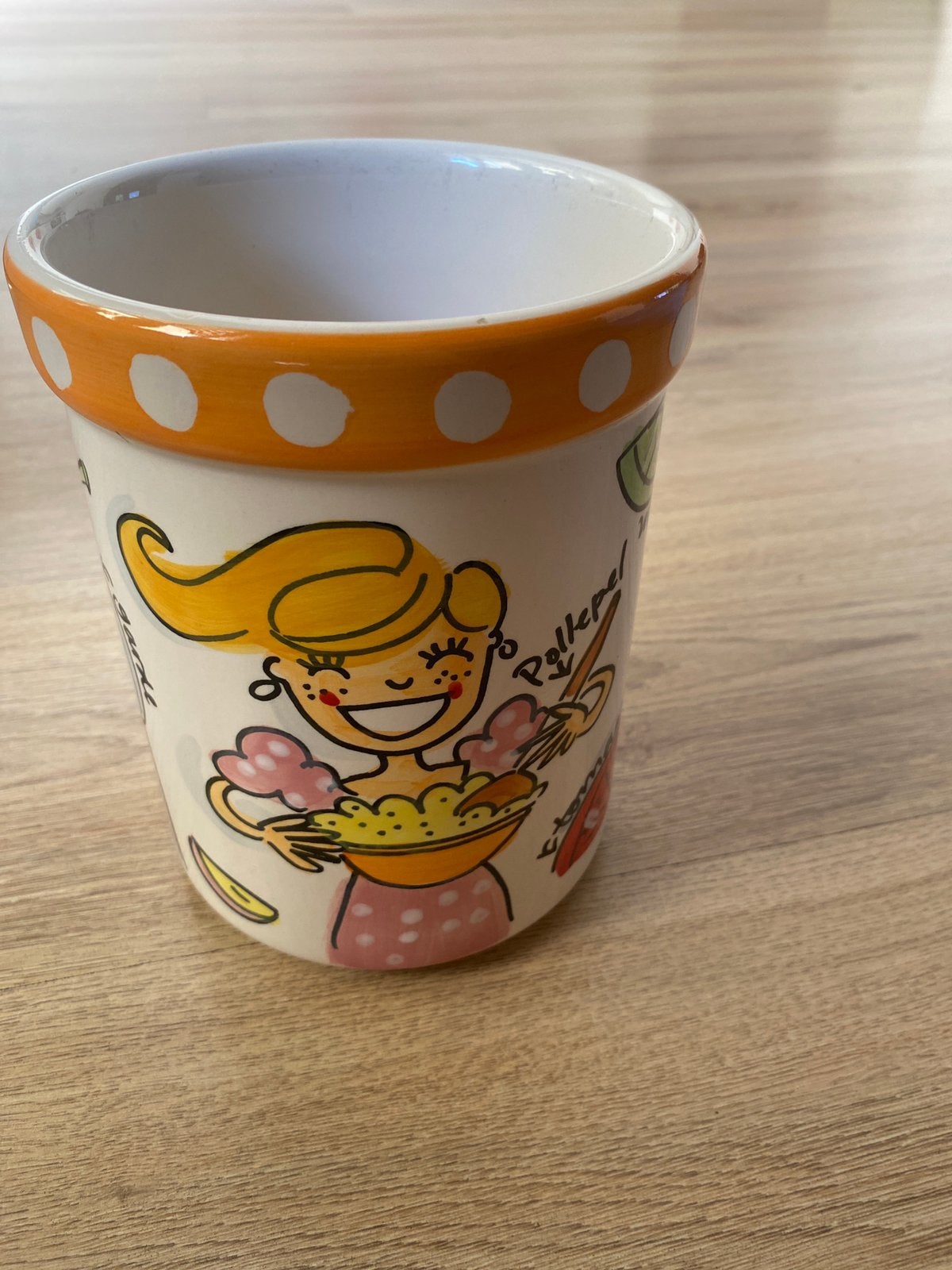 Pollepelpot van Blond Amsterdam, Ophalen, Zo goed als nieuw, Aardewerk
