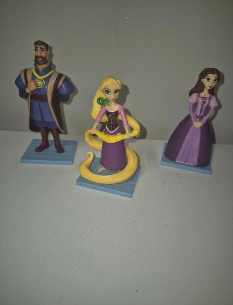 3 Disney rapunzel figuren, Verzamelen, Ophalen of Verzenden, Gebruikt