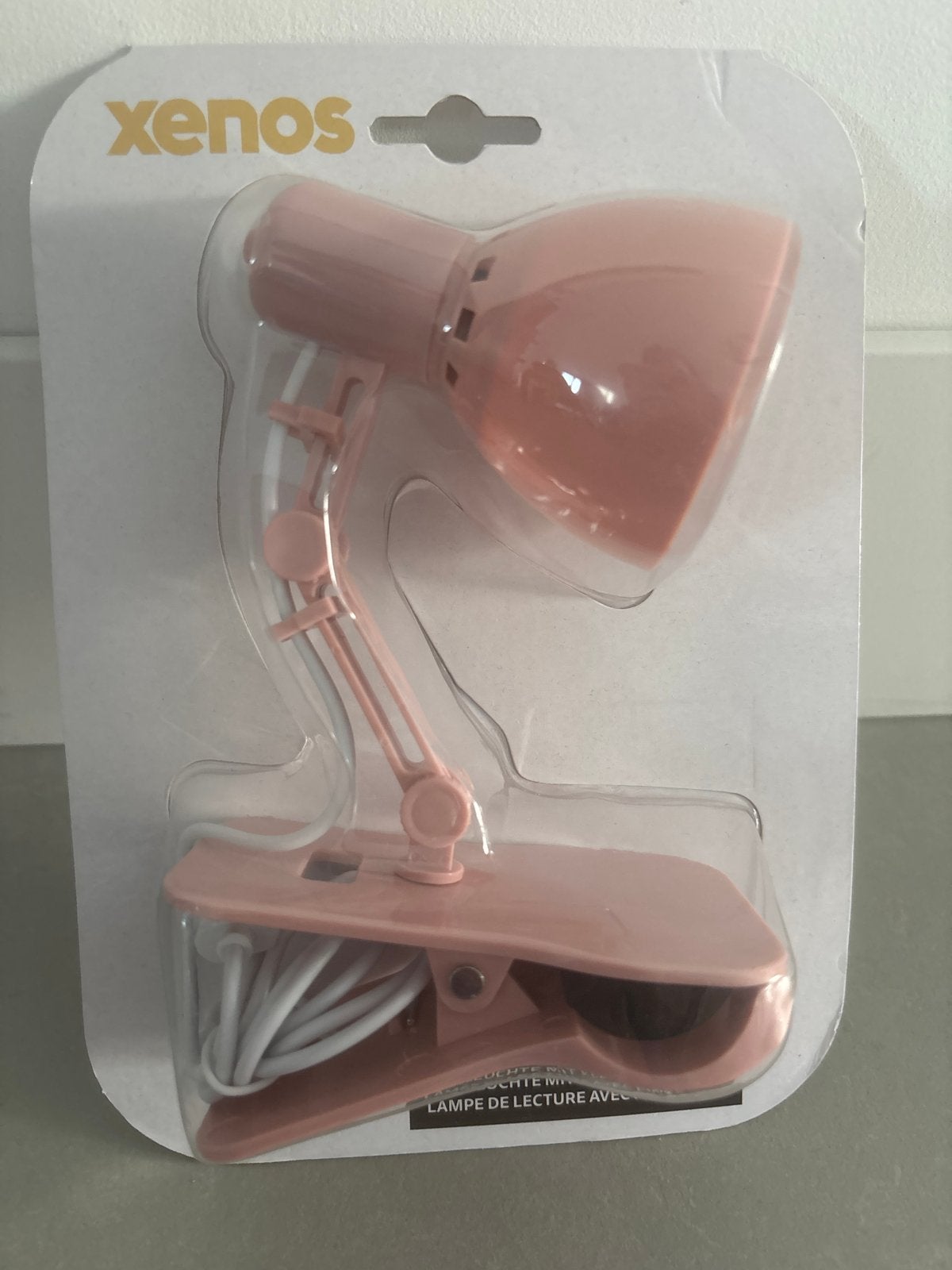 Xenos Roze Leeslampje met Klem - Nieuw in Verpakking, Met schakelaar, Overige merken, Kunststof, Roze
