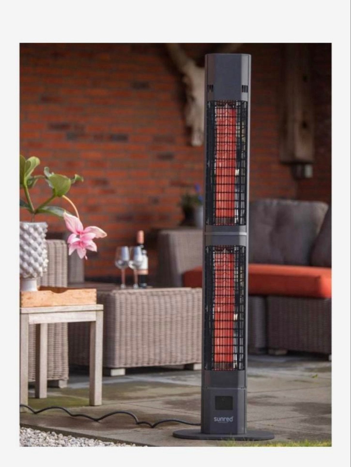 Sunred Dark Wall Heater - Elektrische Terrasverwarmer, Tuin en Terras, Terrasverwarmers, Ophalen, Zo goed als nieuw, Elektrisch