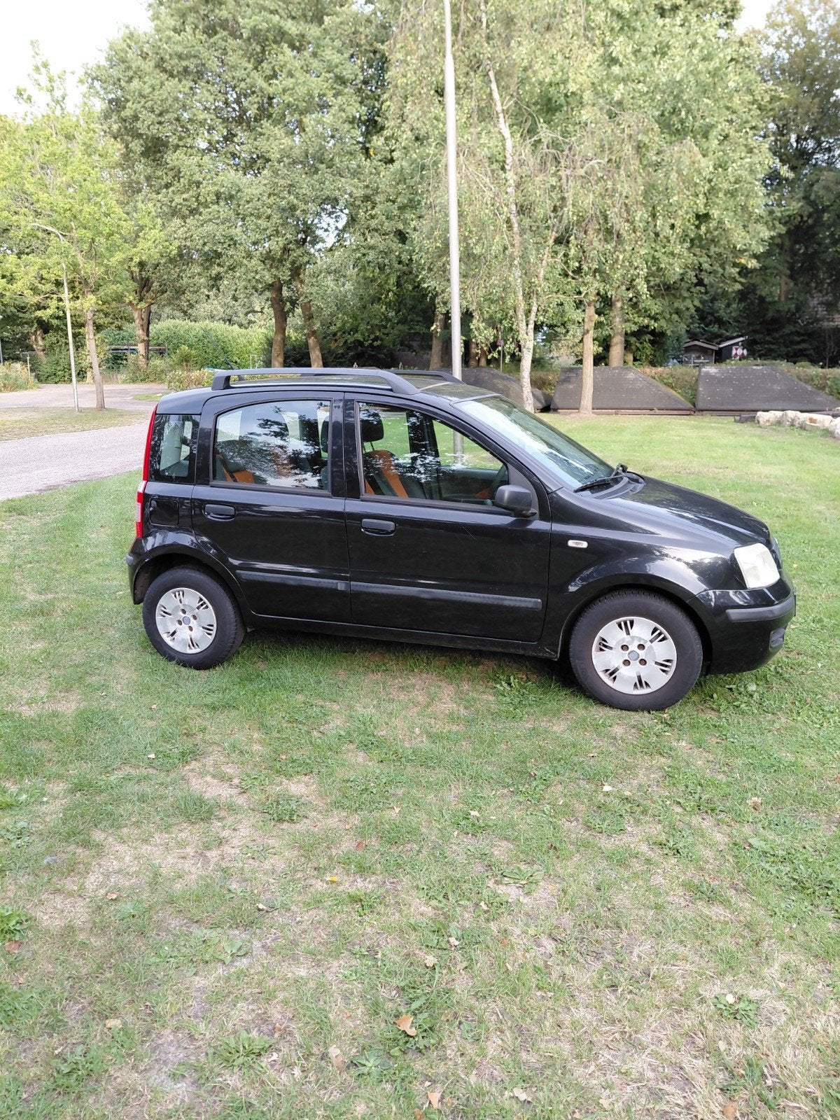 Fiat Panda 1.2 44KW 60PK 2009 Zwart, Auto's, Voorwielaandrijving, 1242 cc, Zwart, Origineel Nederlands
