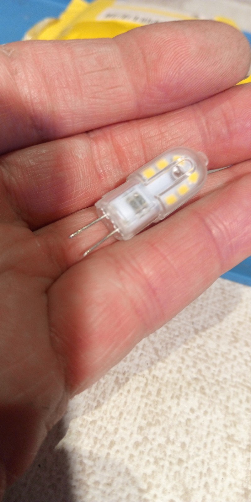12 Volt LED insteeklampjes G4 - Nieuw, Led-lamp, Nieuw, Ophalen of Verzenden, Warm wit