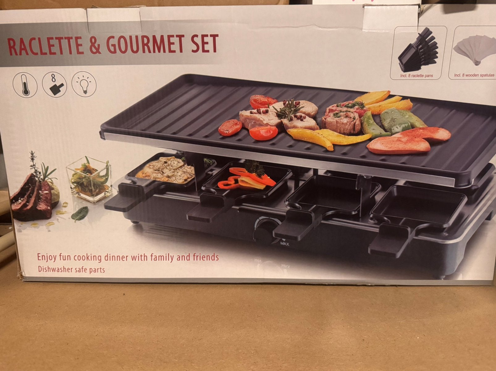 Gourmet set, Ophalen