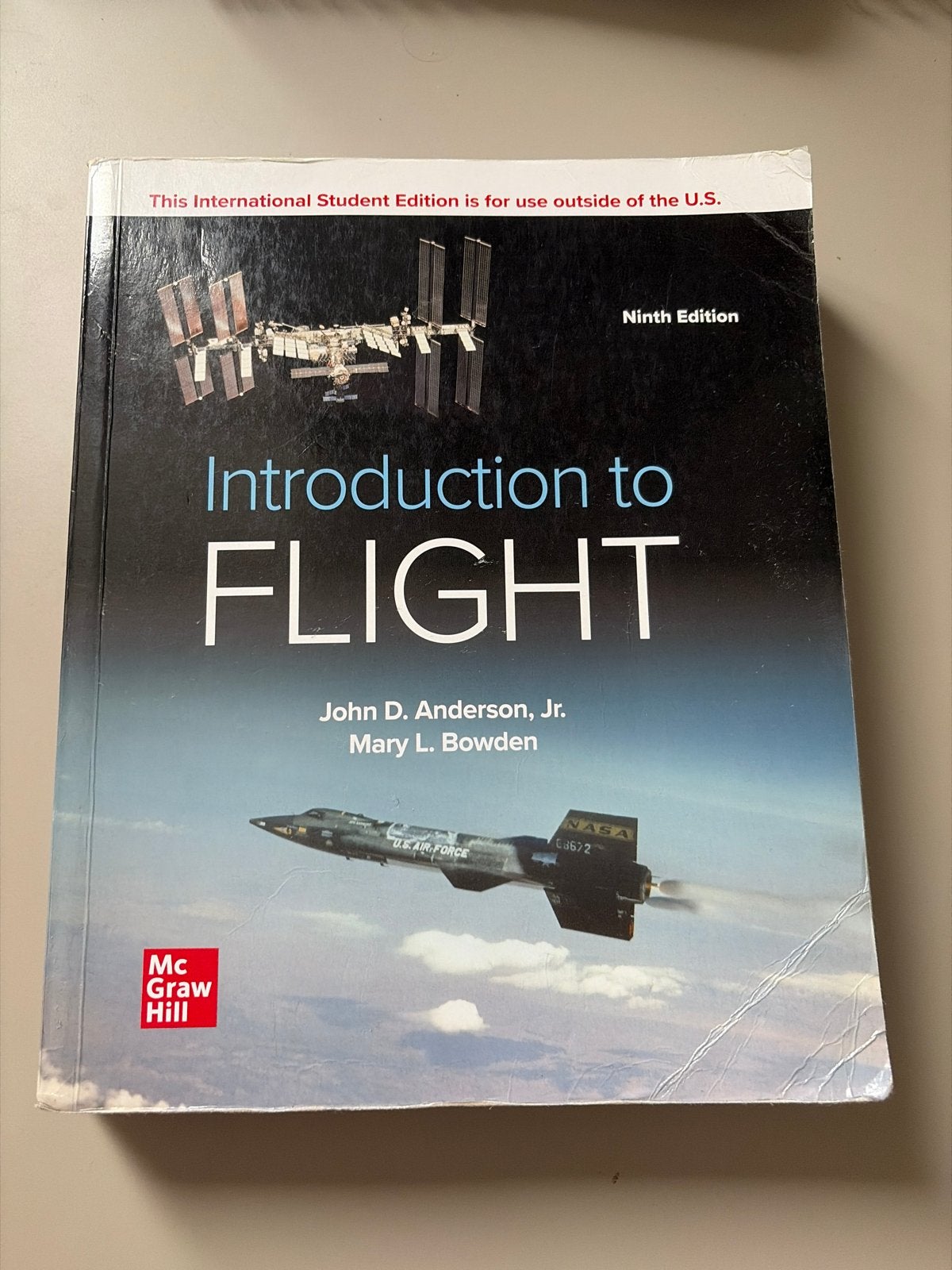 Introduction to Flight - 9e editie (John D. Anderson, Jr.), Ophalen of Verzenden, Beta, Gelezen, WO