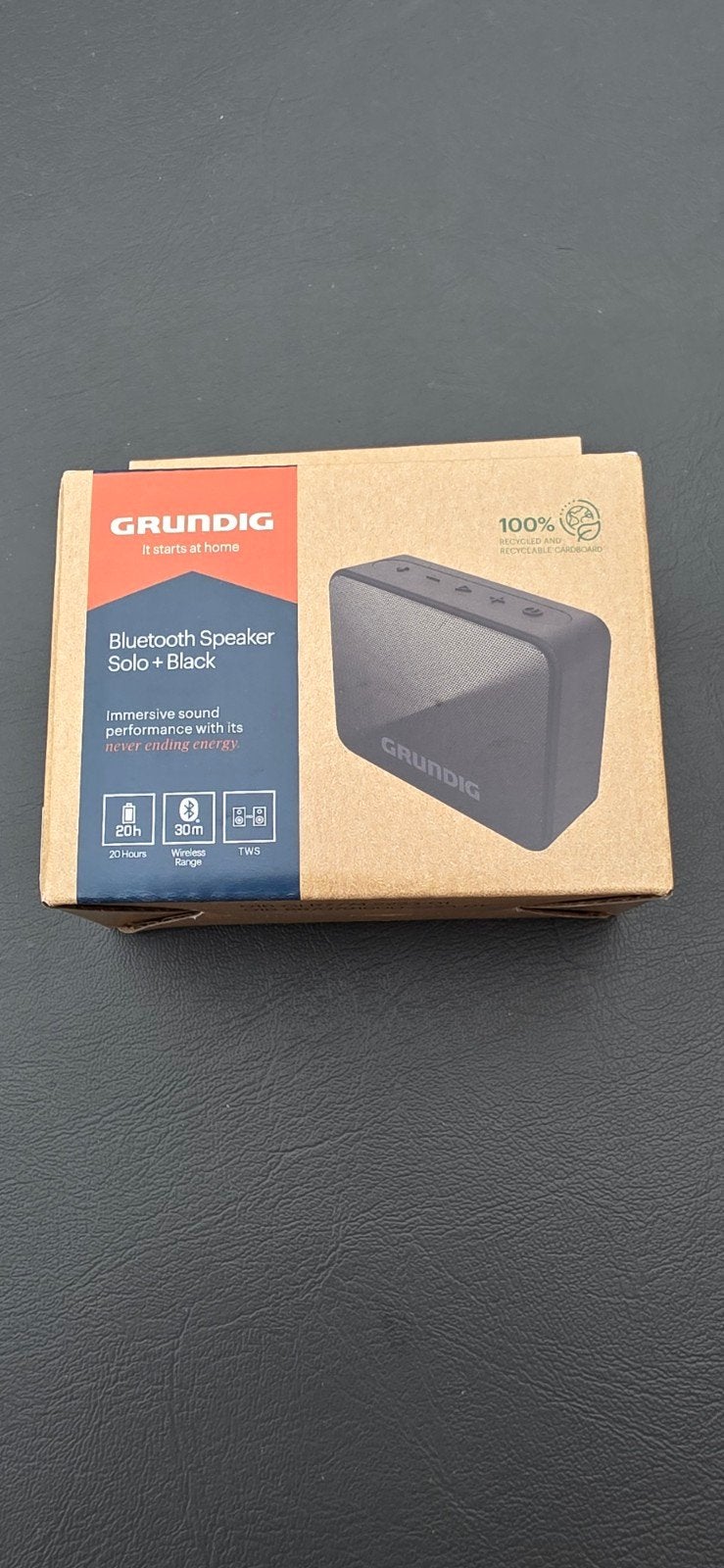 Grundig Bluetooth Speaker Solo + Black - Nieuw in doos, Overige merken, Verzenden, Nieuw, Draagbare speaker