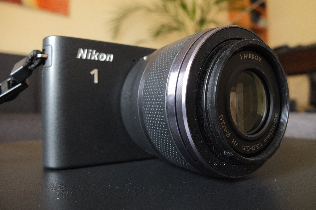 Nikon 1J1 met 30-110mm zoom, Audio, Tv en Foto, Fotocamera's Digitaal, Gebruikt, Lensdop, 10 megapixels, Ophalen of Verzenden