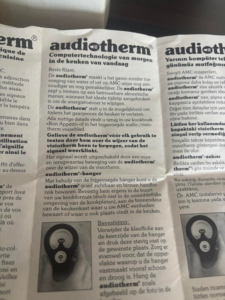 Audiotherm AMC VisioTherm Houder + Handleiding, Ophalen of Verzenden, Nieuw