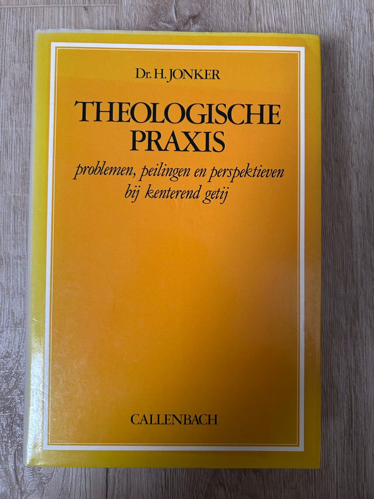 Theologische praxis van dr. H. Jonker, Ophalen of Verzenden, Gelezen