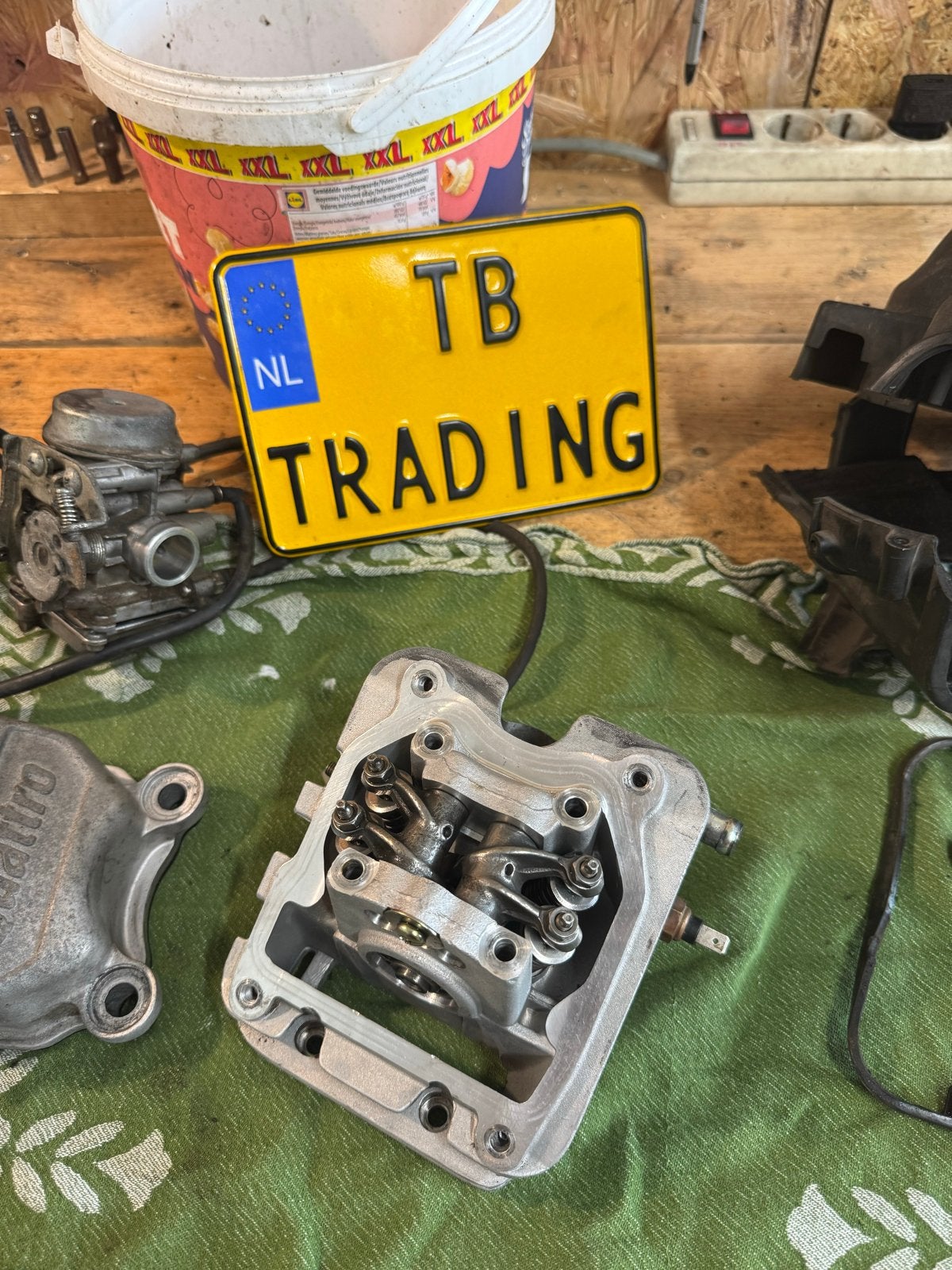 Vespa/Piaggio 4v kop set voor ombouw of vervangend onderdeel, Ophalen of Verzenden, Gebruikt, Overige typen, Vespa