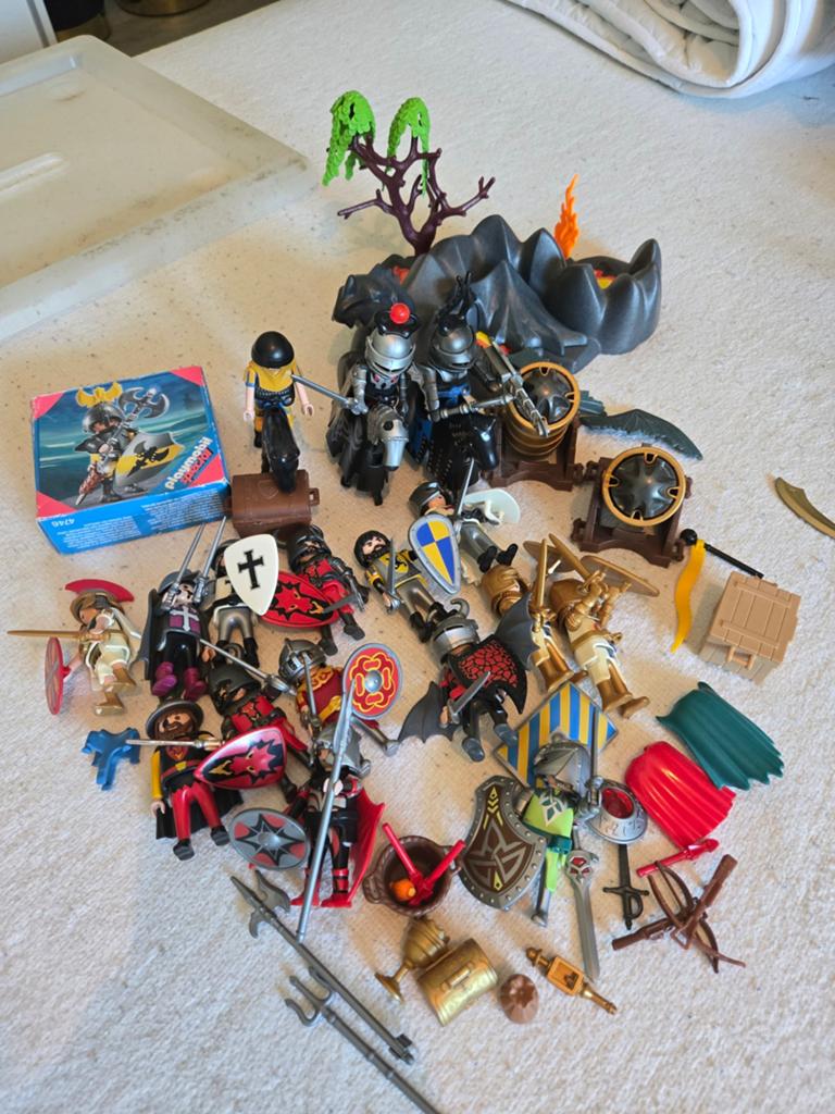 Grote Playmobil Ridder Verzameling met eiland en Accessoires, Kinderen en Baby's, Speelgoed | Playmobil, Ophalen of Verzenden