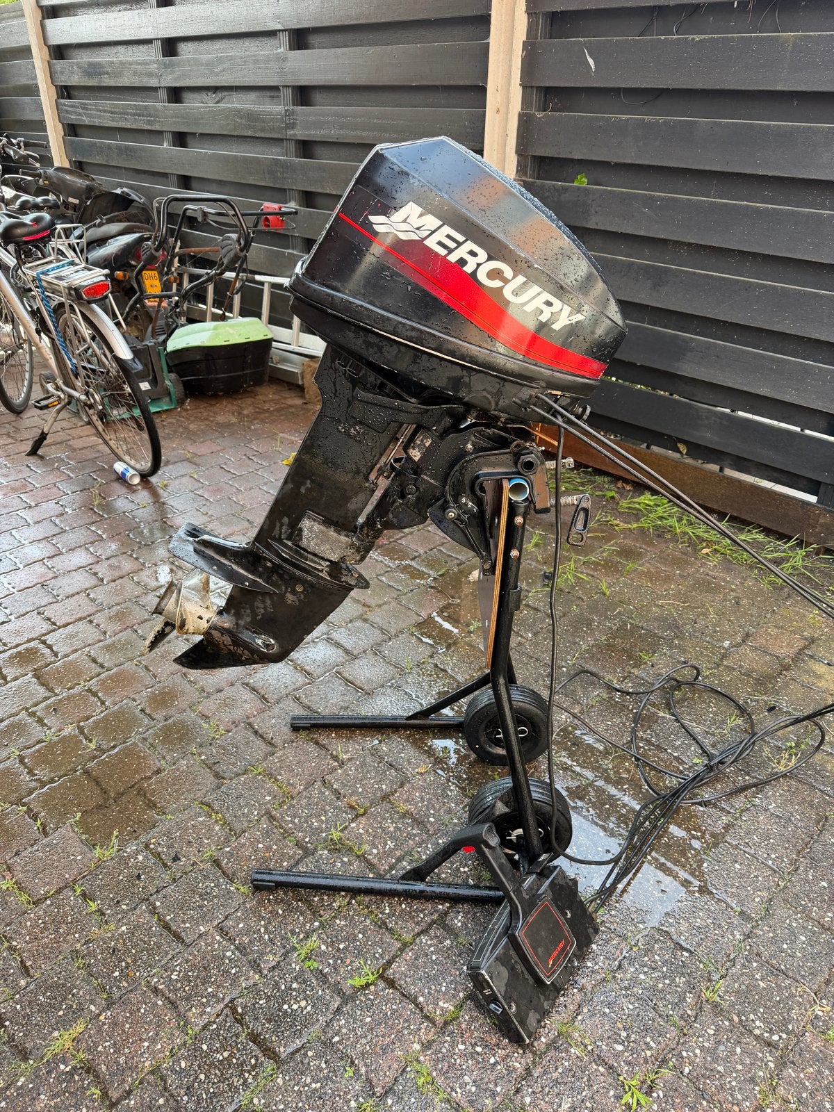 Mercury 8 pk 2-takt buitenboordmotor met gashendel!, Watersport en Boten, Ophalen, Gebruikt, Overige typen, Motorboot