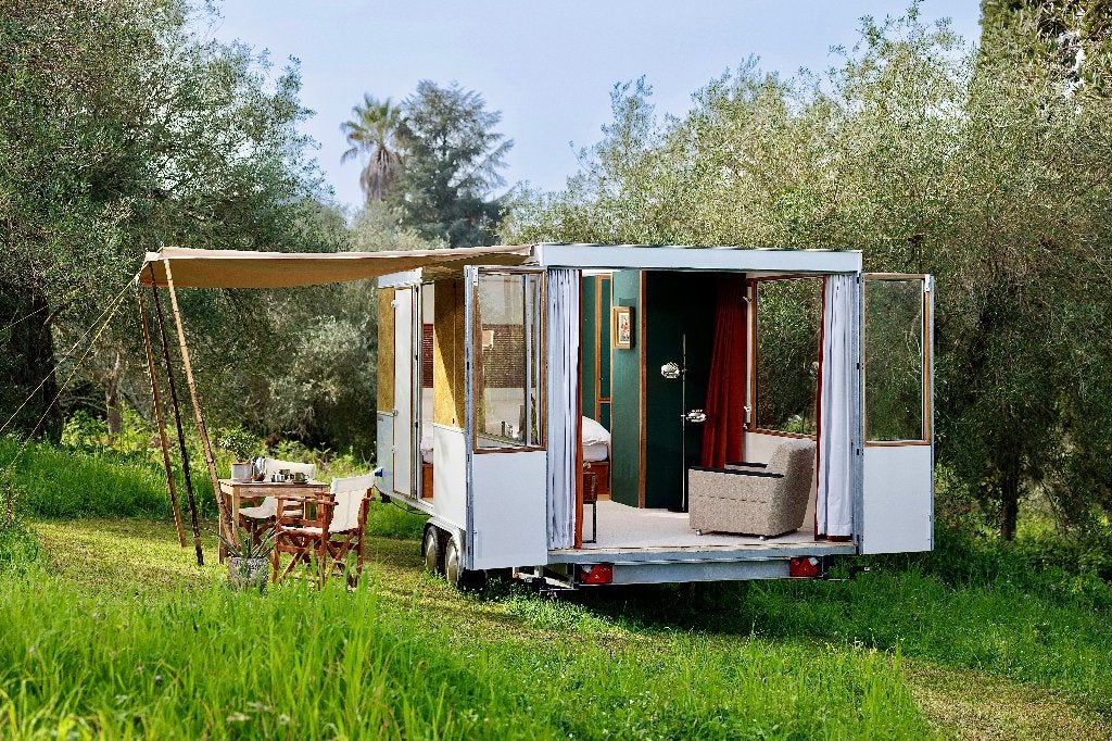 Caboodle mobiele woon/slaap/campeer/buro unit, Queensbed, Rondzit, Tot en met 2, 6 tot 7 meter