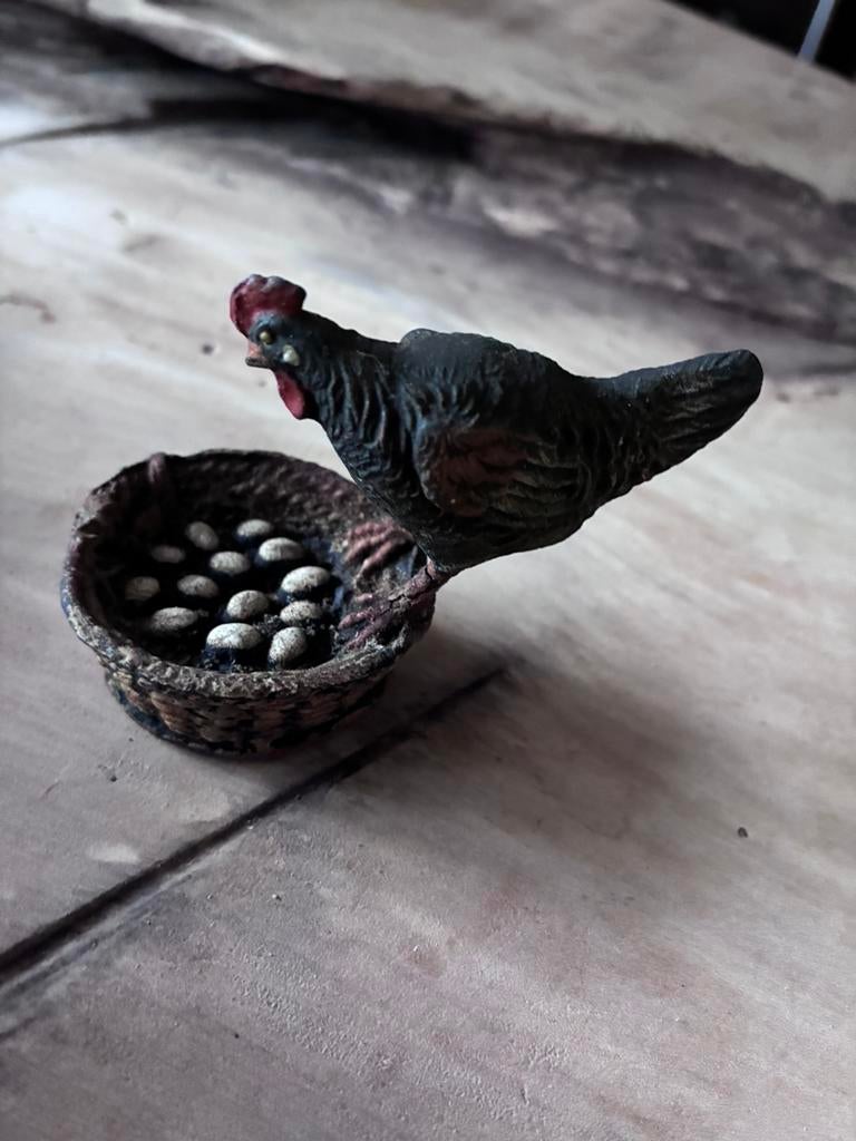 Elastolin hen met eieren, Antiek en Kunst, Ophalen of Verzenden