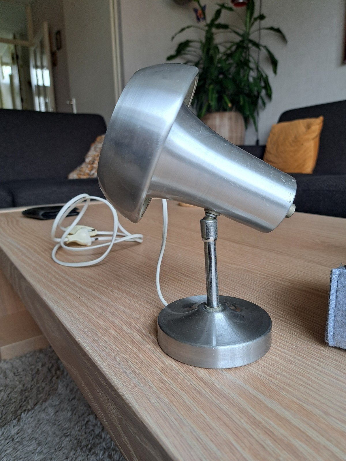 vintage retro wand spotje, E14 (klein), Ophalen of Verzenden, Metaal, Gebruikt