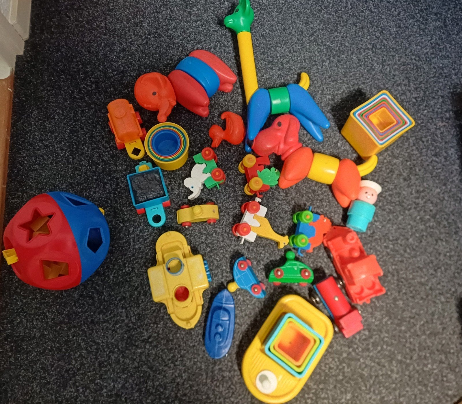 Diverse speelgoedset voor baby's en peuters, Ophalen of Verzenden, Gebruikt, Overige typen, Met wieltjes