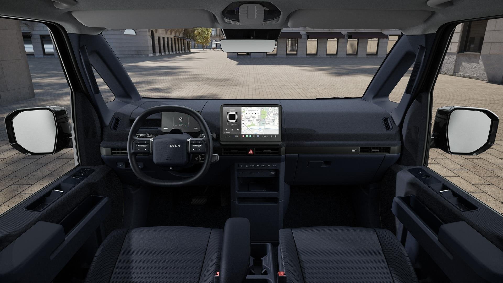 Kia PV5 L2H1 Essential 51.5 kWh incl. €1250 Introductievoo, Auto's, Stof, Kia, Nieuw, 297 km