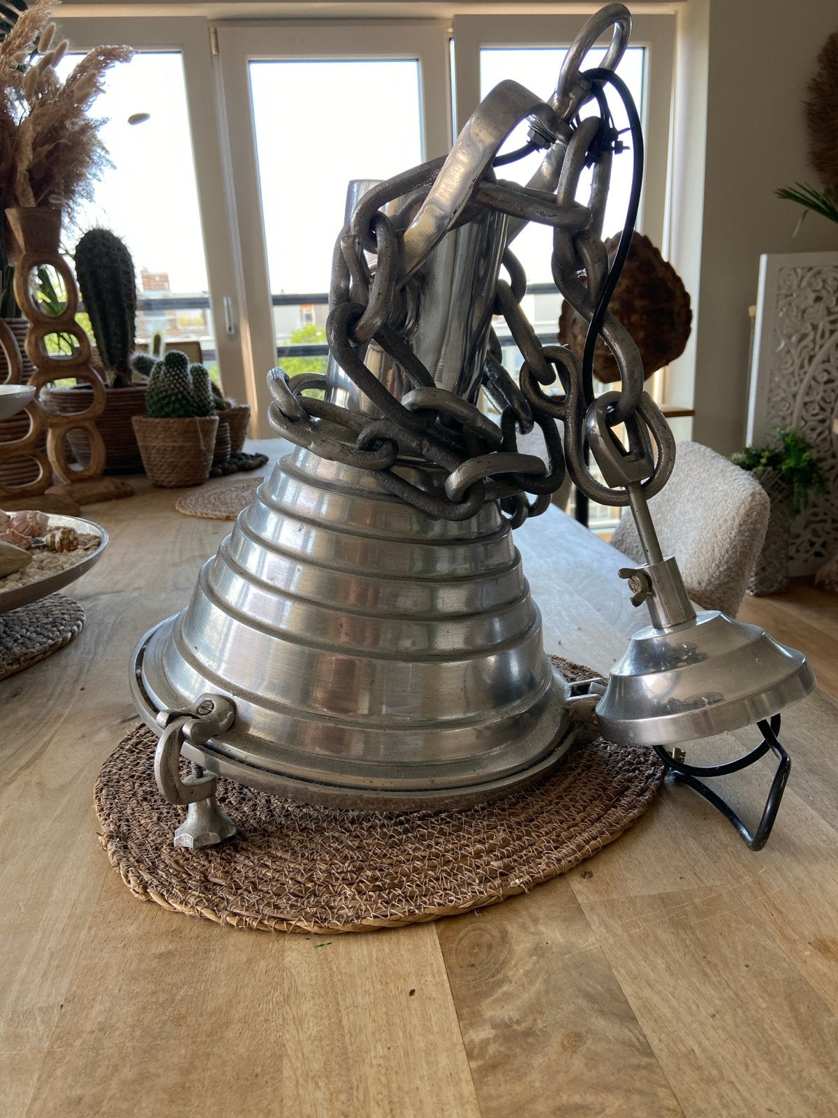 Industriële hanglamp PTMD Collection, Ophalen, Gebruikt, Metaal, Overige fittingen