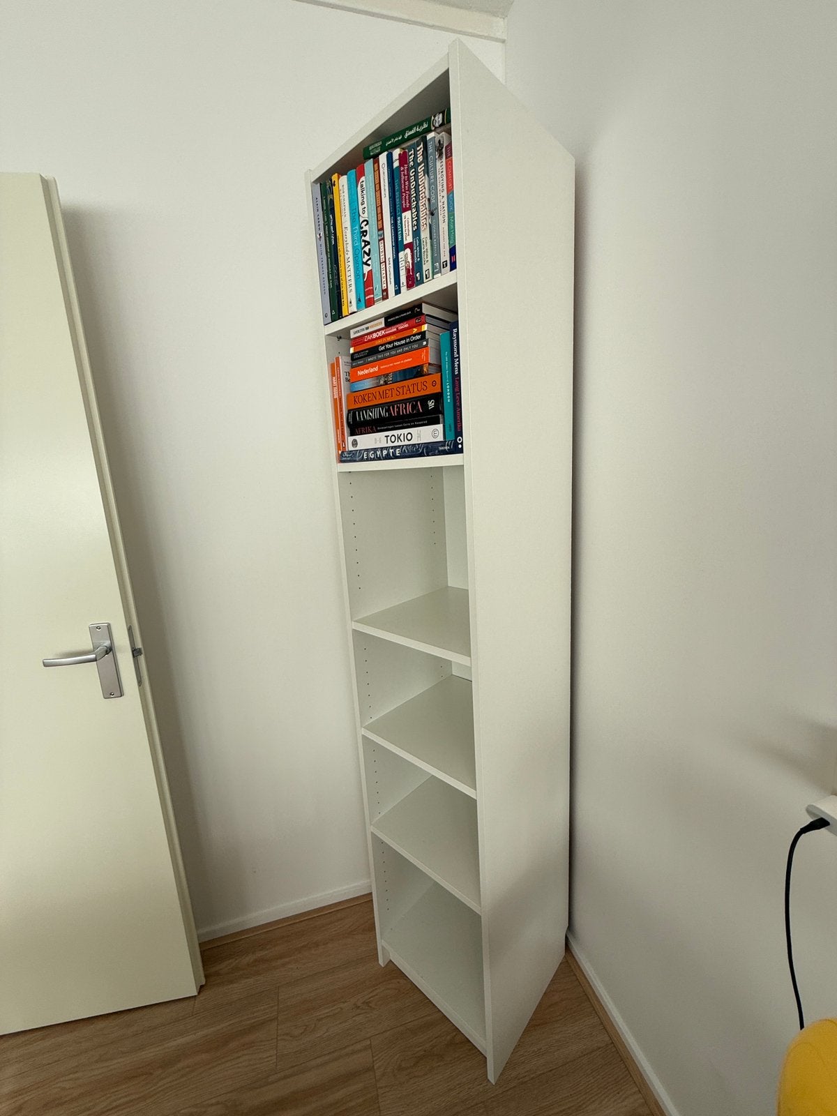 IKEA Billy boekenkast wit, 40 x 202 cm, Ophalen, 150 discs of meer, Zo goed als nieuw, Hout