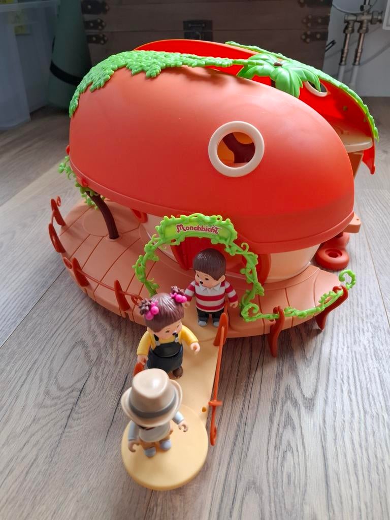 Monchhichi Boomhuis met 3 Poppetjes, Ophalen, Gebruikt, Jongen of Meisje