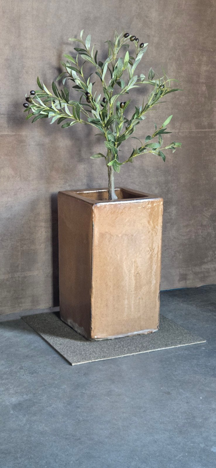 zwaar geglazuurd terracotta pot vaas tuinvaas bak !, Ophalen, Zo goed als nieuw