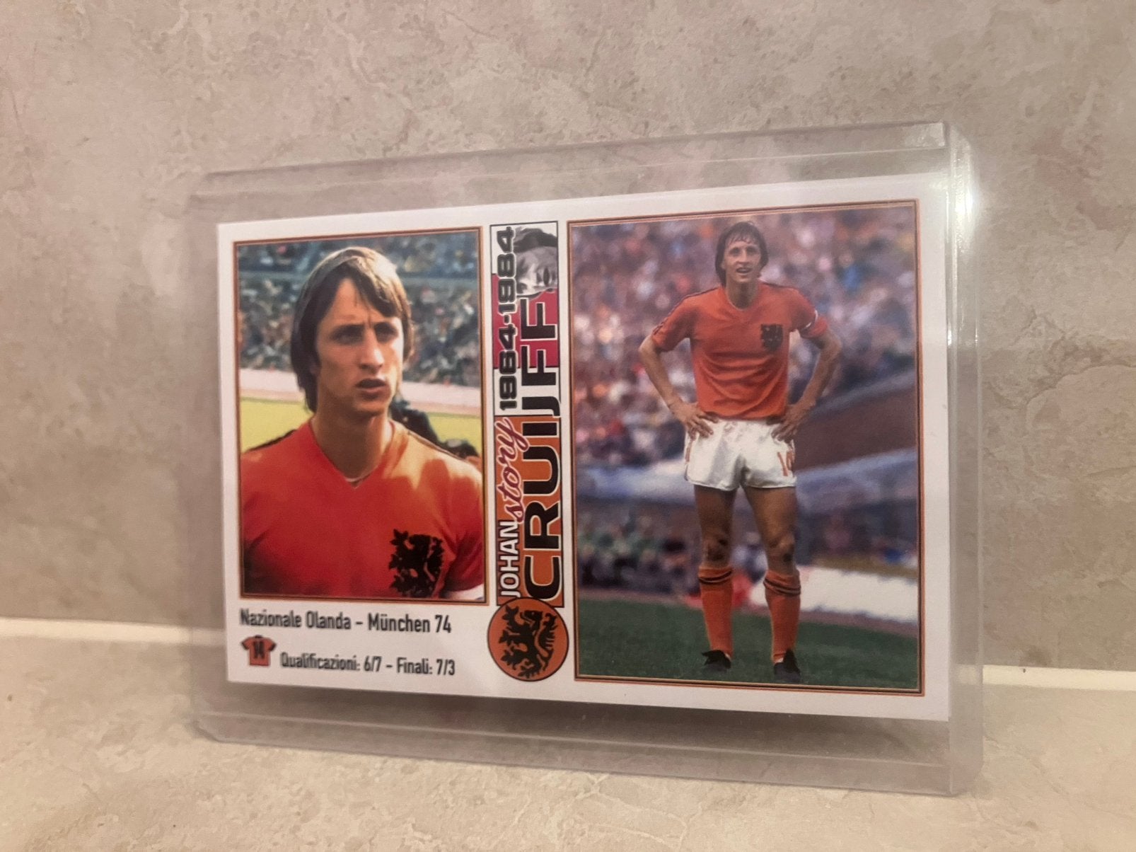 Johan Cruijff - Munchen ‘74, Verzamelen, Verzenden, Zo goed als nieuw, Ajax, Poster, Plaatje of Sticker