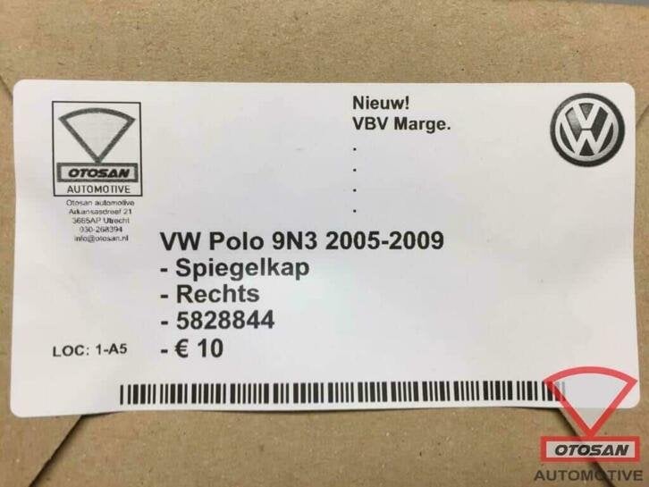 vw polo 9n3 2005 2009 spiegelkap spiegel kap rechts nieuw! 5, Volkswagen, Volkswagen AG, Nieuw, Berliner Ring 2
38440  Wolfsburg, DE