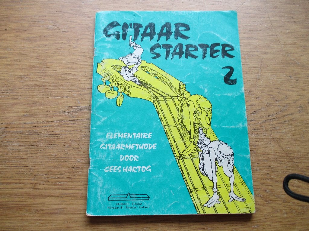 Gitaar Starter 2 - Elementaire Gitaarmethode Cees Hartog, Overige genres, Les of Cursus, Ophalen of Verzenden, Gitaar