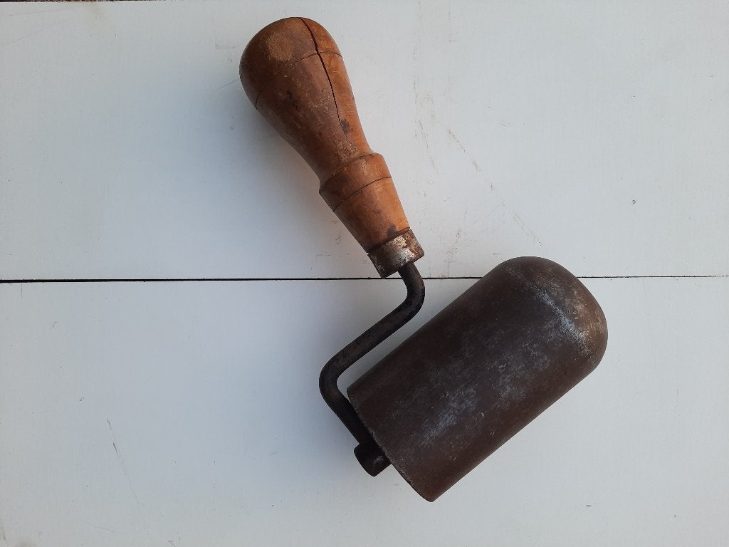 Authentieke zware hand drukroller 2,5kg, Ophalen, Gebruikt, Overige typen