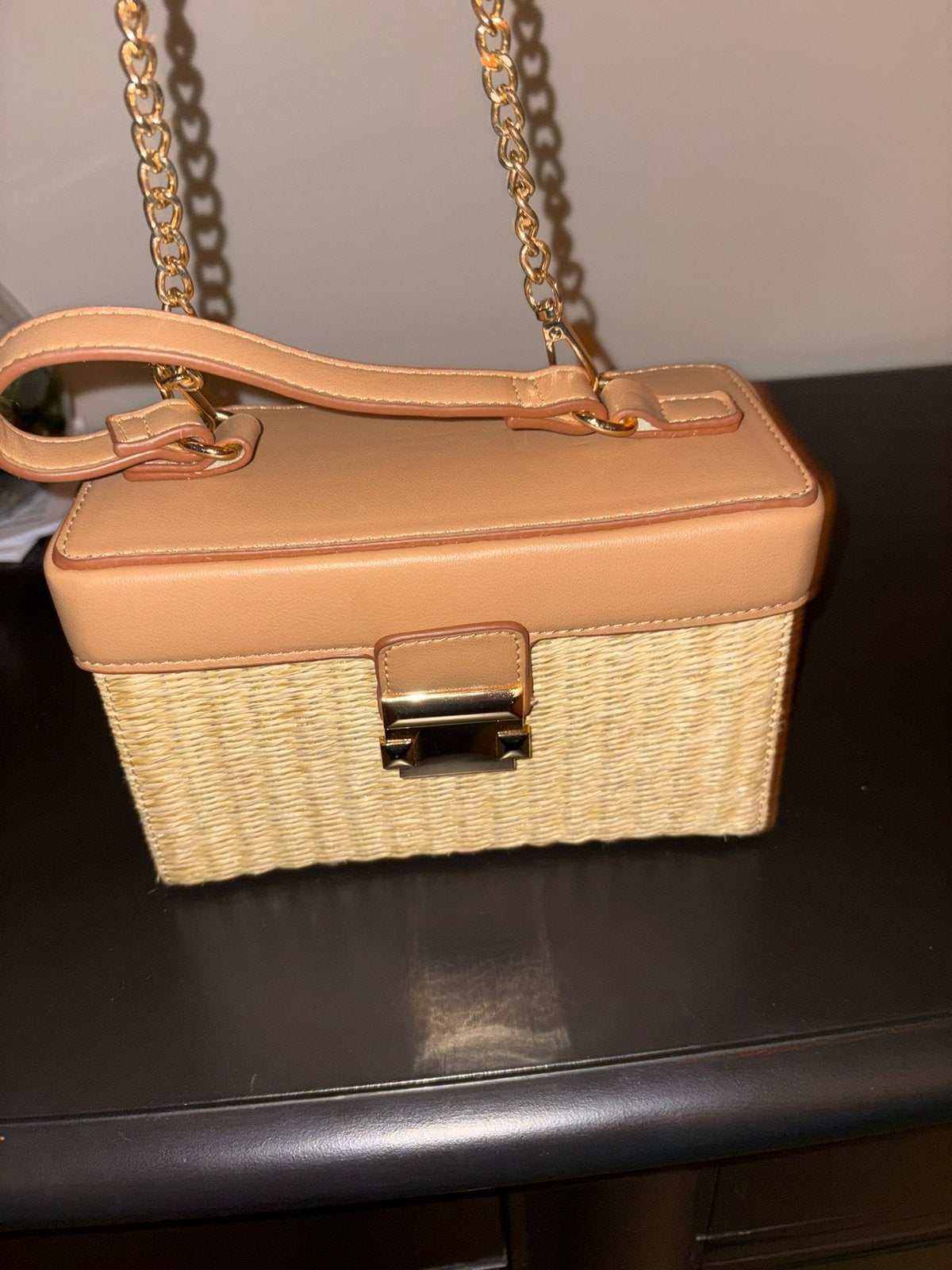 Tas beige, Ophalen of Verzenden, Zo goed als nieuw, Zwart