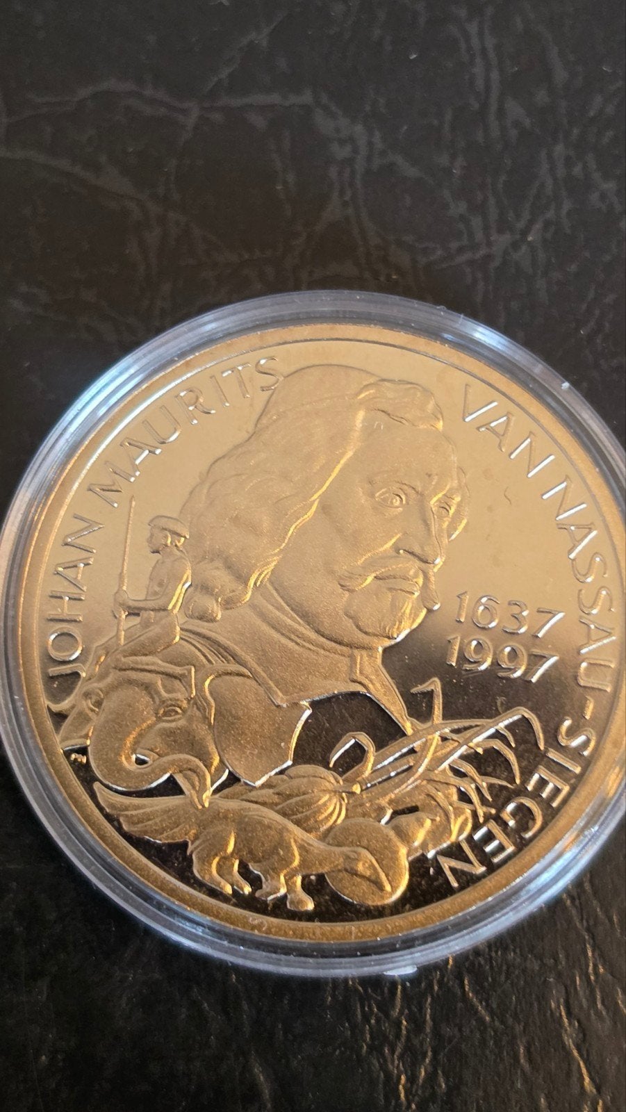 Johan Maurits van Nassau-Siegen 2.5 ECU munt 1997, Ophalen of Verzenden, Koningin Beatrix, Overige waardes, Losse munt