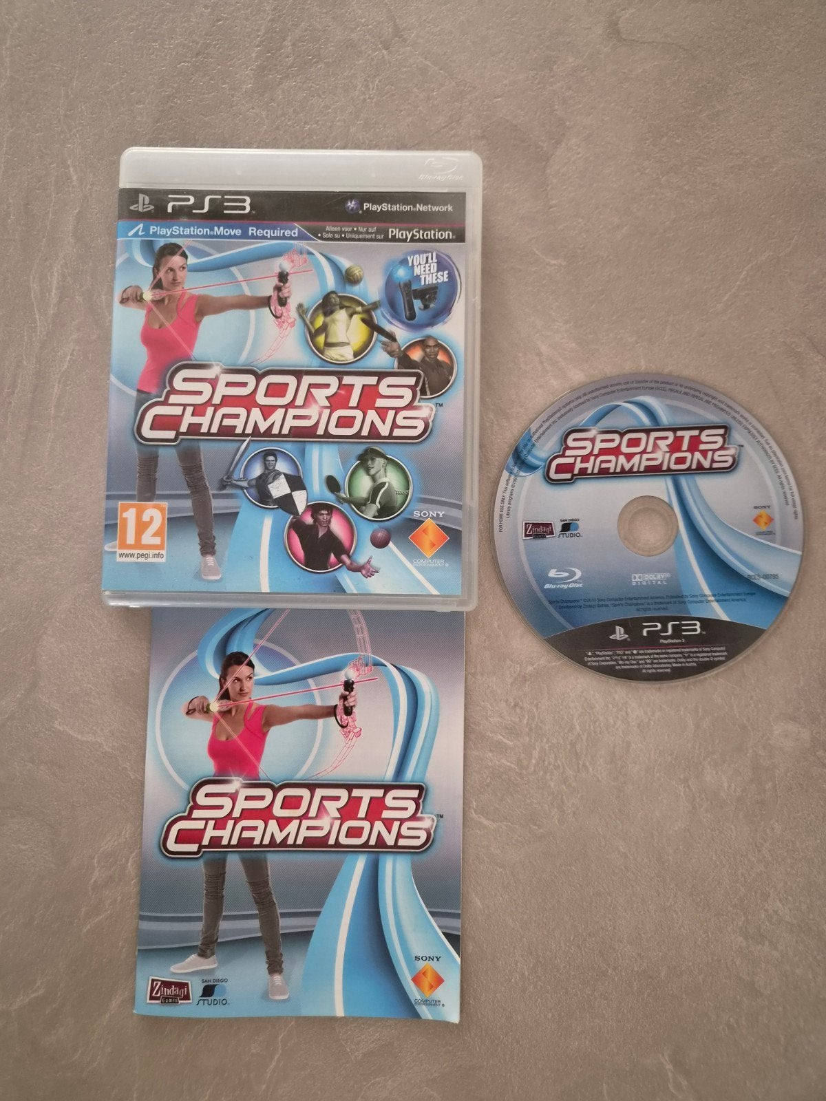 Sports Champions PS3 - PlayStation Move Vereist, Spelcomputers en Games, Gebruikt, 1 speler, Ophalen of Verzenden, Sport