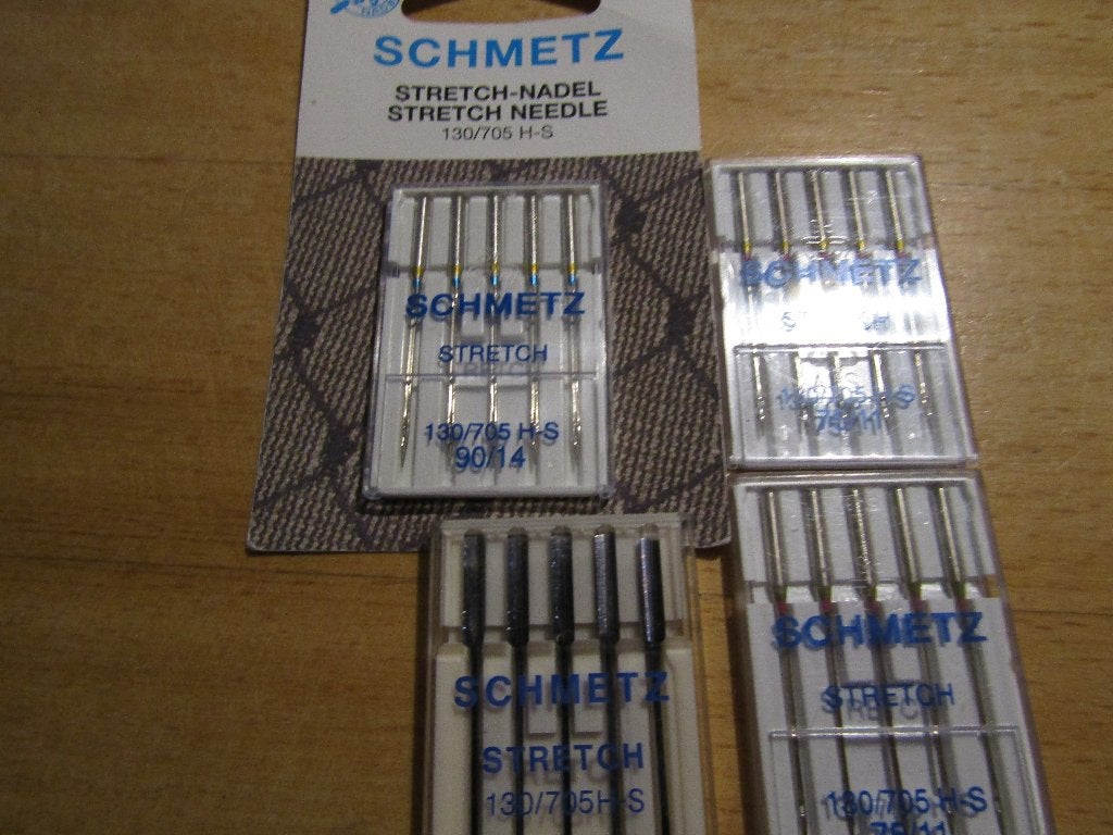 4 doosjes Schmetz Stretch 2x 90 /14. 2 x 75/11., Ophalen, Nieuw, Garen of Naald(en)