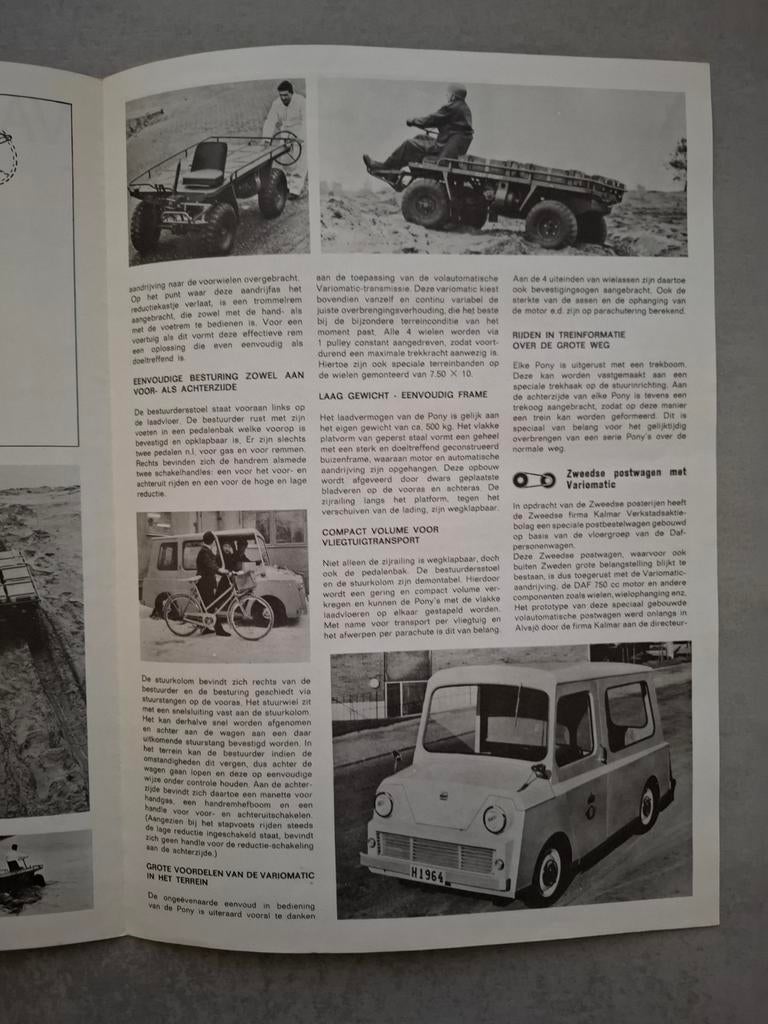 DAF Variomatic folder - 1965, Ophalen of Verzenden, Gelezen