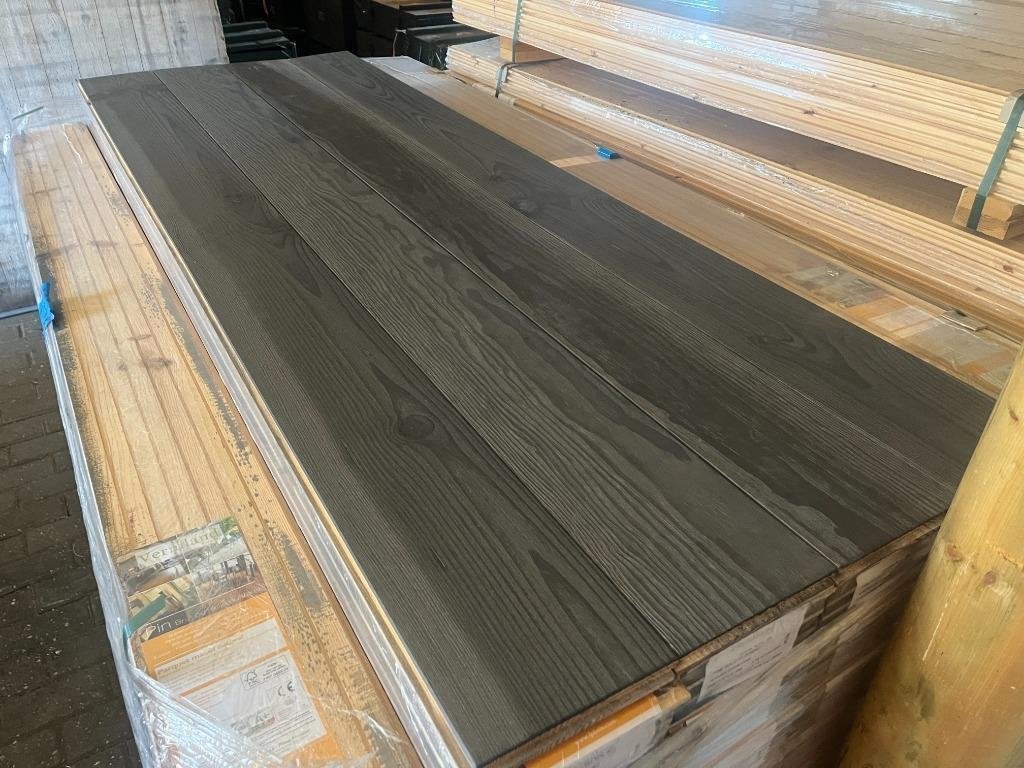 Grenen 17cm breed Fumé geolied 20mm dik en 2 meter lang.