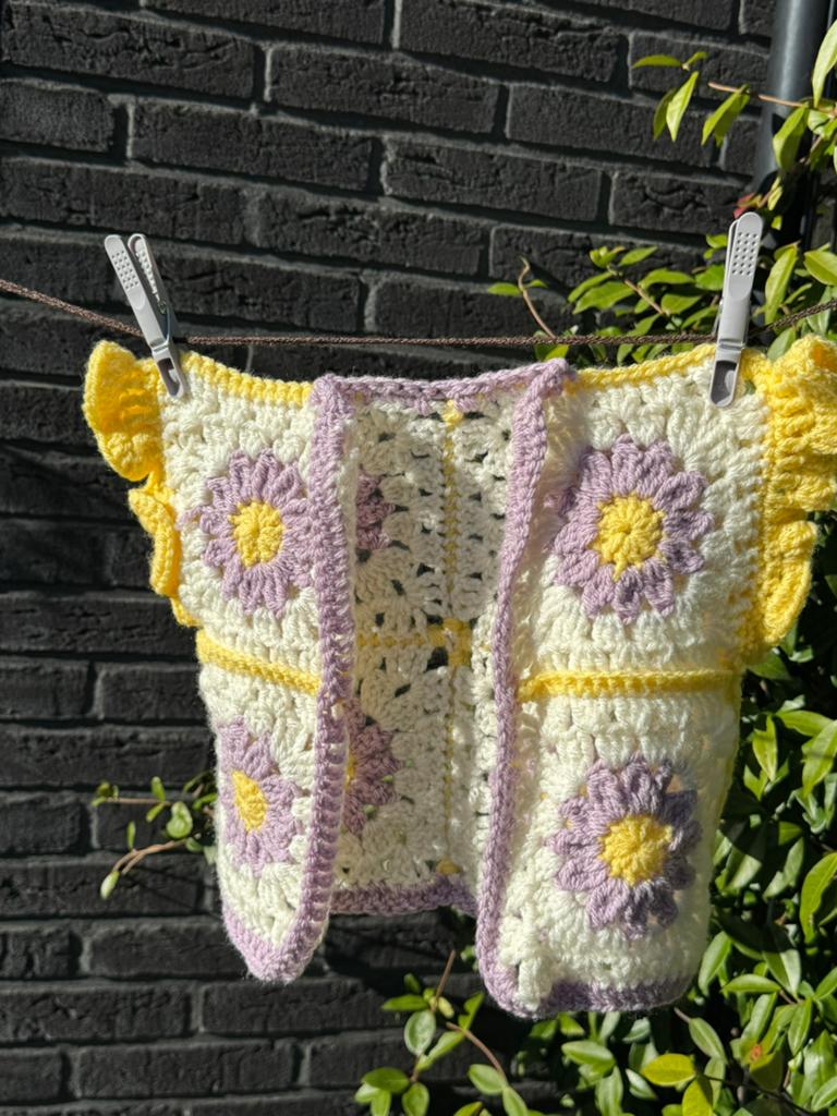 Handgemaakt kinder handmade children/baby cardigan, Kinderen en Baby's, Kinderkleding | Overige, Ophalen of Verzenden, Nieuw, Meisje