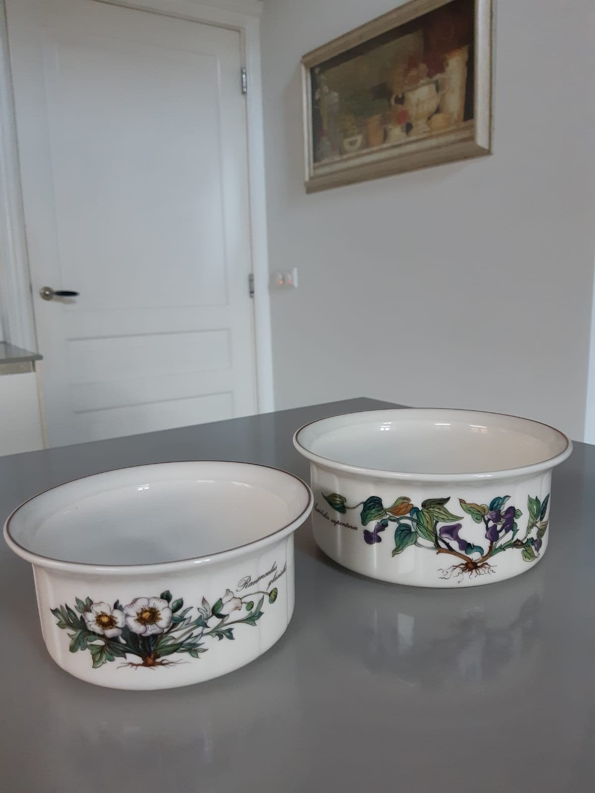 2 Ronde Ovenschalen Villeroy en Boch Botanica in Nieuwstaat, Ophalen, Zo goed als nieuw, Overige stijlen, Schaal of Schalen