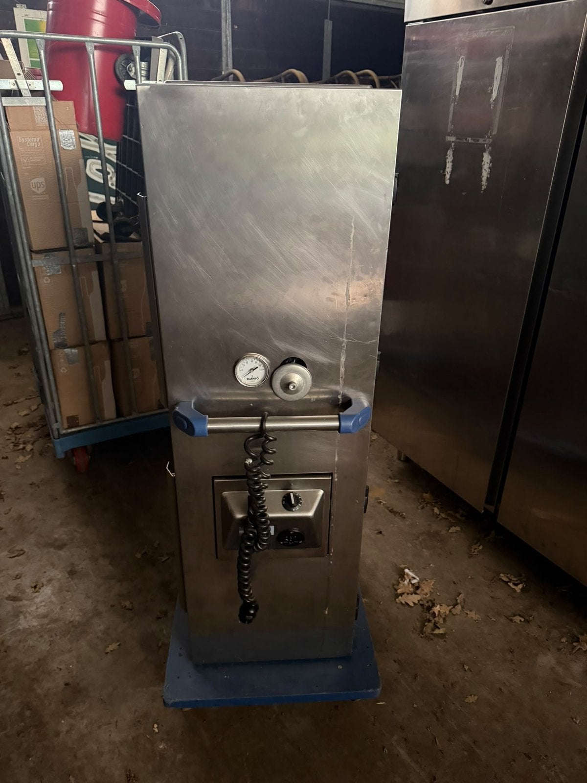RVS Warmhoudkast / Serveerwagen met wielen, Ophalen