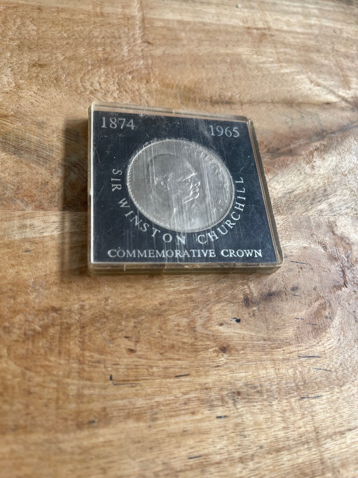Sir Winston Churchill Herdenkingsmunt 1965, Ophalen of Verzenden, Gestempeld