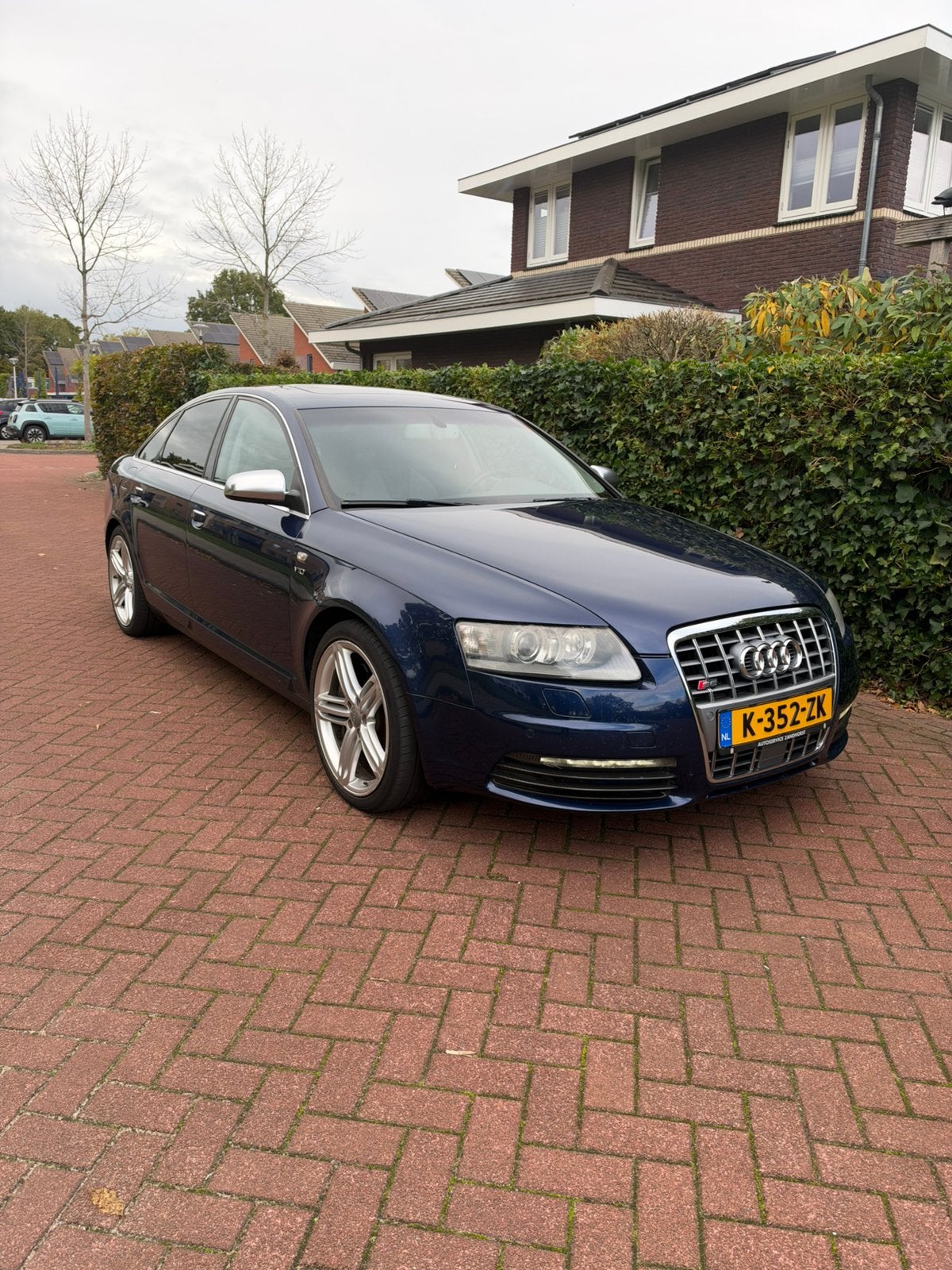 Audi S6 5.2 V10 Quattro AUT 2008 Blauw goed onderhouden, Auto's, Automaat, 435 pk, Blauw, 120 €/maand