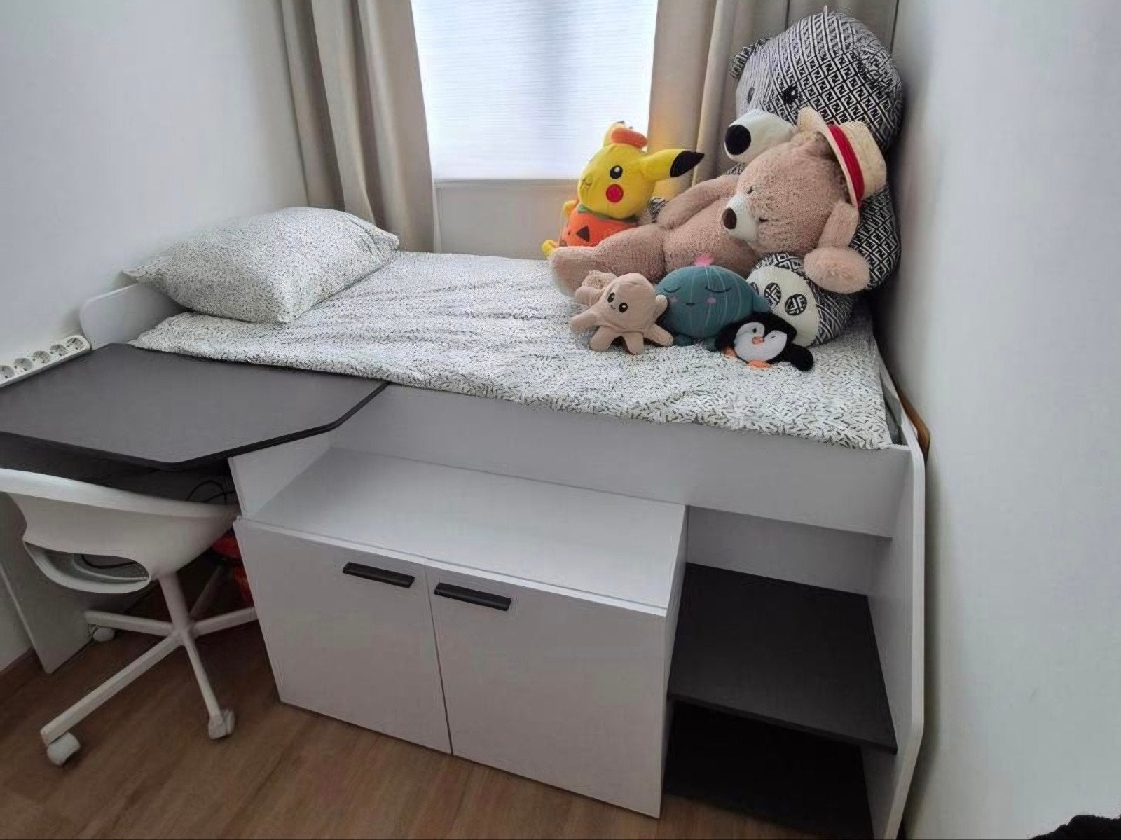 Hoogslaper bed(zonder matras), Ophalen