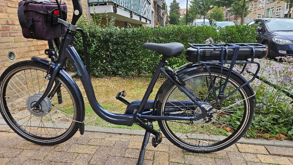 Elektrische damesfiets Batavus z.g.a.n., Fietsen en Brommers, Ophalen, Batavus, Zo goed als nieuw, Minder dan 47 cm