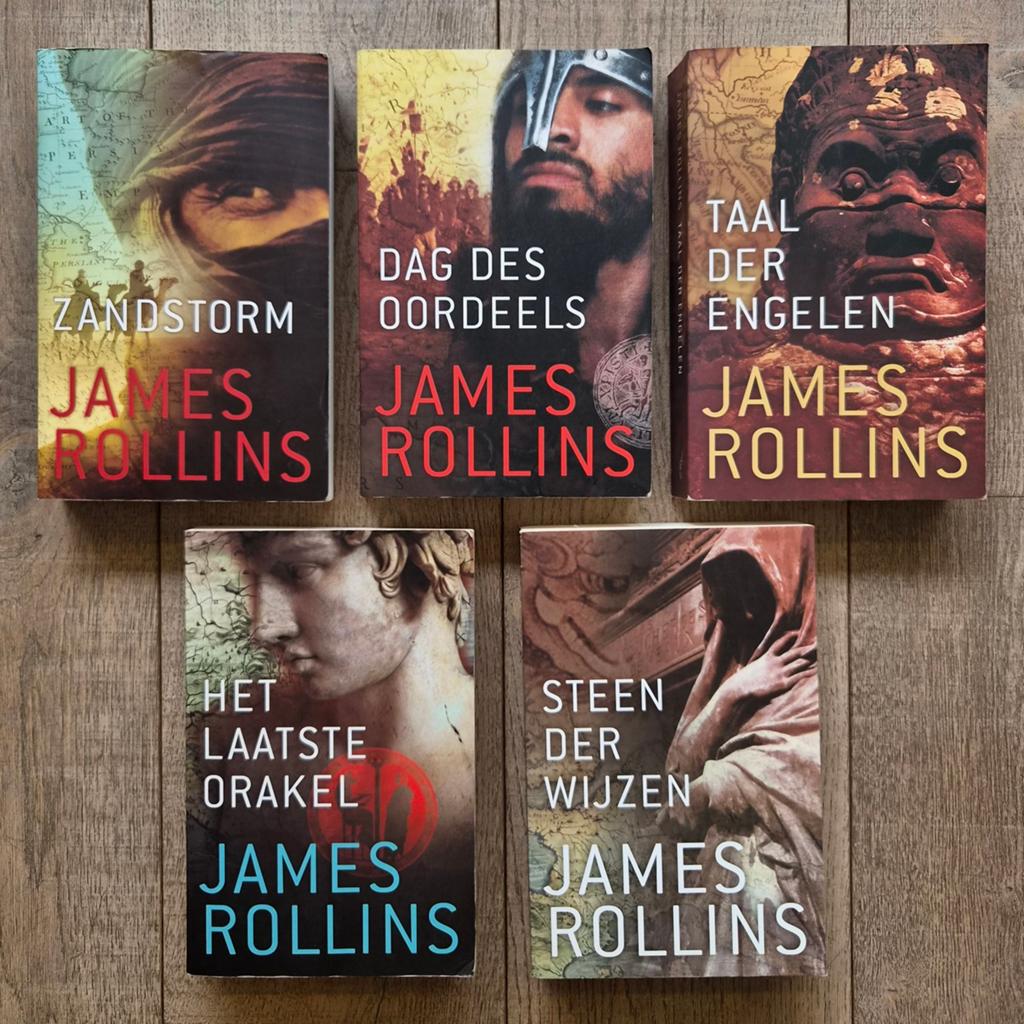 5 James Rollins boeken, Ophalen of Verzenden, Gelezen, James Rollins