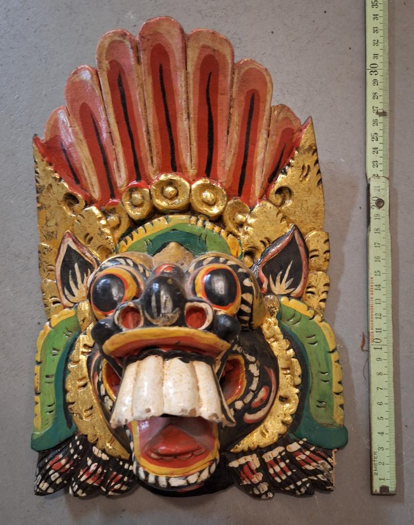 2 Indonesische maskers, Ophalen of Verzenden