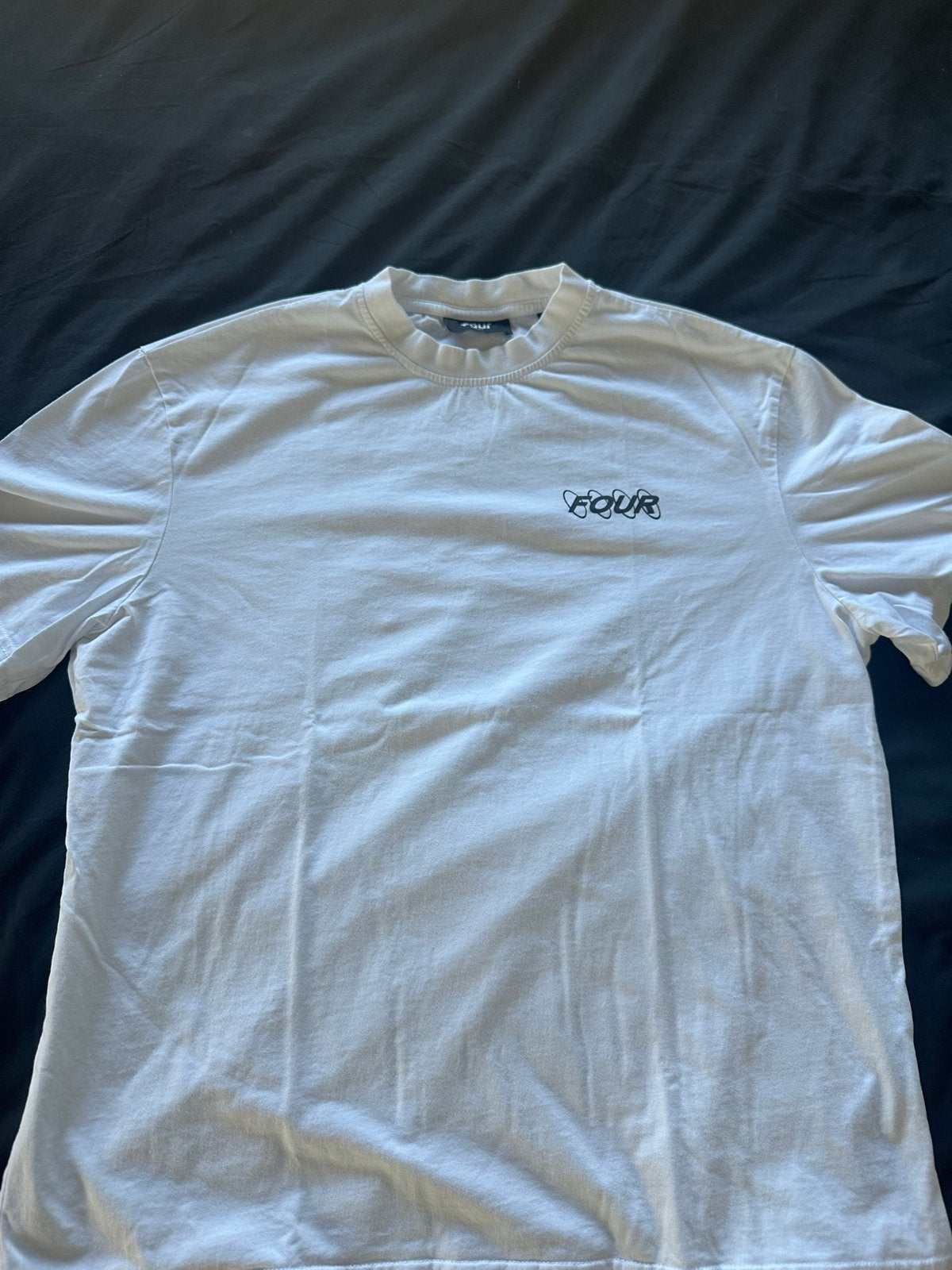 FOUR T-shirt wit met logo - Maat S, Ophalen of Verzenden, Gedragen, Maat 46 (S) of kleiner, Wit