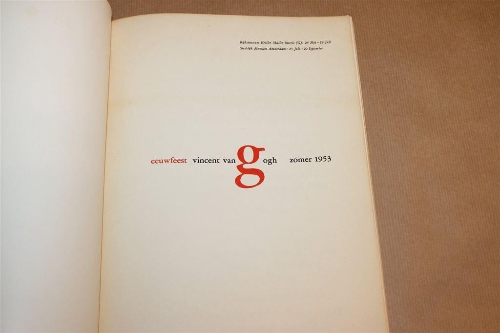 Eeuwfeest Vincent van Gogh — Tentoonstelling 1953, Ophalen of Verzenden, Gelezen