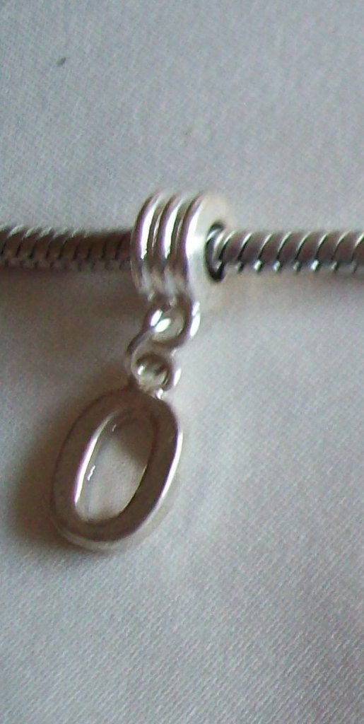 prachtige nieuwe zilver Bedel met Letter 'O' voor Armband, Overige merken, Nieuw, Ophalen of Verzenden, 1 bedel