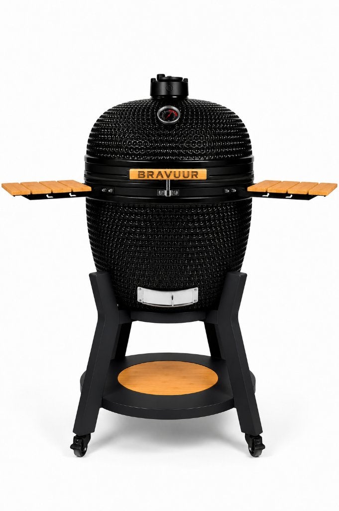 Unieke Bravuur Kamado BBQ 21 Inch, Ophalen of Verzenden, Nieuw, Met accessoires